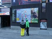 Panneau d'information à la station de la vallée