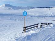 Balisage des pistes à Tänndalen