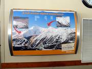 Plan des pistes au restaurant