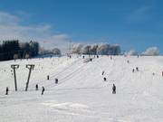 Vue sur la piste de ski de Donnstetten