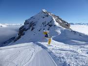 Canon à neige au Sennjoch