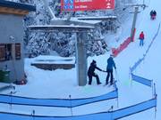 Au téléski, la perche est remise