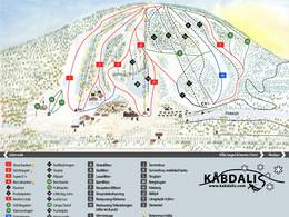 Plan des pistes Kåbdalis