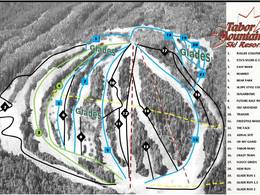 Plan des pistes Tabor Mountain