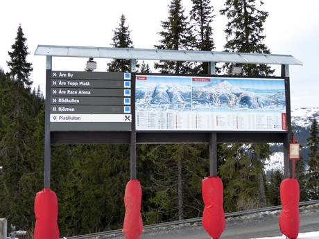 Jämtland: indications de directions sur les domaines skiables – Indications de directions Åre