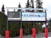 Plan des pistes avec signalisation des pistes dans le domaine skiable d'Åre