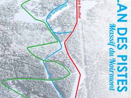 Plan des pistes Mouthe – Massif du Noirmont