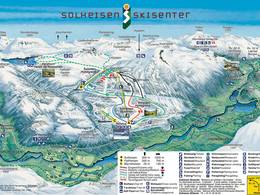 Plan des pistes Solheisen Skisenter