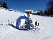 Tapis roulant dans le pays des lapins de Snowli