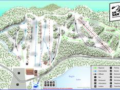 Plan des pistes Sir Sam's