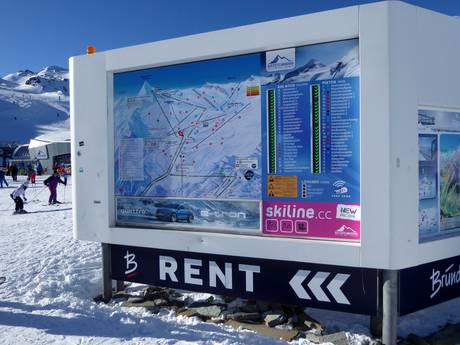 Zell am See-Kaprun: indications de directions sur les domaines skiables – Indications de directions Kitzsteinhorn/Maiskogel – Kaprun