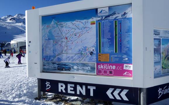 Kapruner Tal (vallée de Kaprun): indications de directions sur les domaines skiables – Indications de directions Kitzsteinhorn/Maiskogel – Kaprun