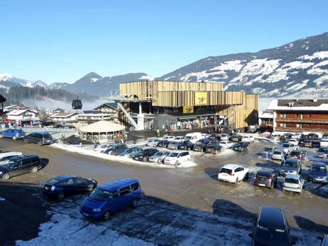 Schwaz: Accès aux domaines skiables et parkings – Accès, parking Spieljoch – Fügen