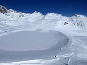 Lac d’enneigement à Corviglia
