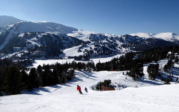 Skier dans les Alpes de Gurktal 