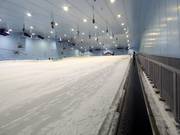 Vue sur la piste depuis le tapis roulant