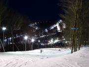 Domaine skiable pour la pratique du ski nocturne Bromont