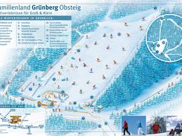 Plan des pistes Grünberg – Obsteig