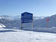 Signalisation dans le domaine skiable Serfaus-Fiss-Ladis