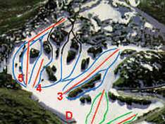 Plan des pistes Cresta Valley