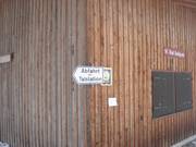 Signalisation vers la station de vallée