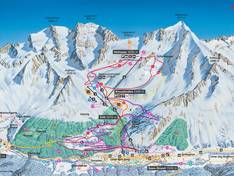 Plan des pistes Hohsaas – Saas-Grund