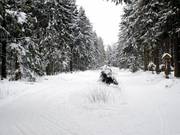 La piste de ski de fond Hunau propose plusieurs variantes.