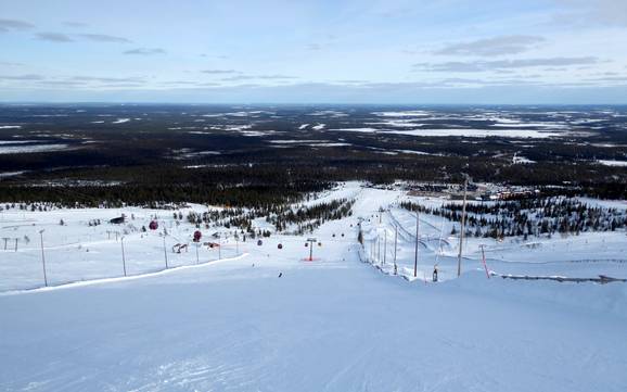 Skier près de Ylläsjärvi