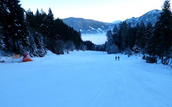 Meilleur domaine skiable dans l' Ammergauer Alpen (région touristique des Alpes d'Ammergau) – Évaluation Kolbensattel – Oberammergau