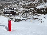 Plusieurs pistes difficiles mènent jusqu'à Pradollano.