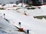 Surtout dans le Rosa Extreme Park, l'enneigement est intensif.