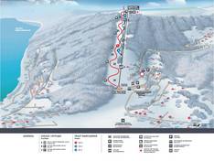 Plan des pistes Góra Żar – Miedzybrodzie Zywieckie