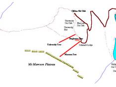 Plan des pistes Mount Mawson