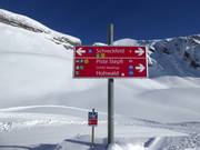 Signalisation des pistes dans le domaine skiable First