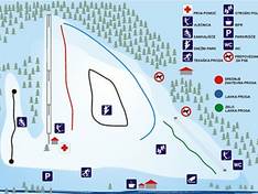 Plan des pistes Smučišče Kotlje