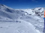 Piste facile Furtschellas près de la station intermédiaire Furtschellas