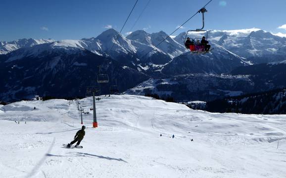 Skier près de Segnas