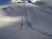 Piste de mesure de vitesse au Goldknopf (jusqu'à 100 km/h)
