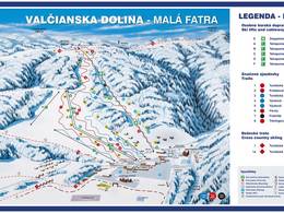 Plan des pistes Valčianska Dolina – Valča (Snowland)