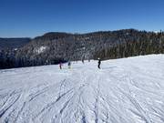 Pour les débutants : piste plate et large Zigeuner-Abfahrt (Winklmoosalm)