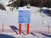 Massif de l'Ortles-Cevedale: indications de directions sur les domaines skiables – Indications de directions Pejo 3000