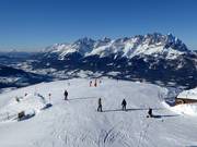 Pistes devant le Wilder Kaiser