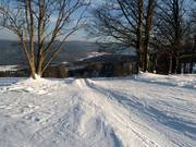 Un petit tremplin sur la piste