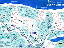 Plan des pistes Český Jiřetín