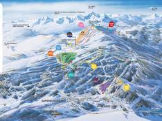 Plan des pistes Font-Romeu/Bolquère Pyrénées 2000
