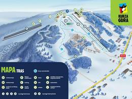 Plan des pistes Kurza Góra