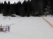 Piste pour débutants au téléski d'entraînement