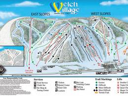 Plan des pistes Welch Village