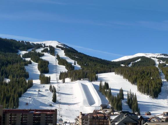 Vue sur les pistes de Copper Mountain
