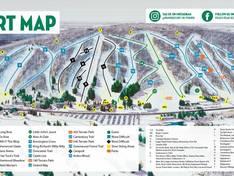 Plan des pistes Peek'n Peak